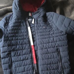 Tommy Hilfiger Navy Blue Puffer Jacket